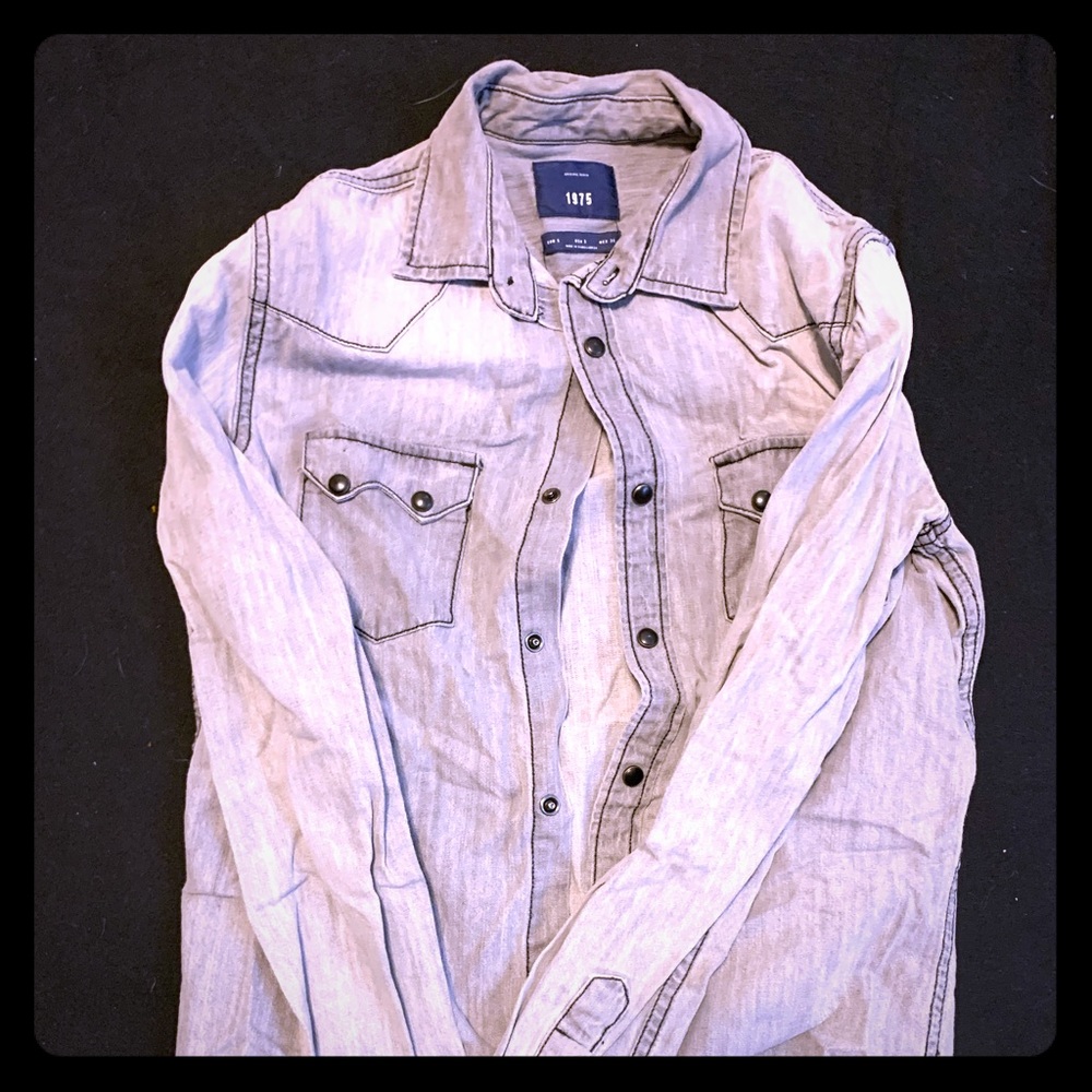 Grey denim shirt